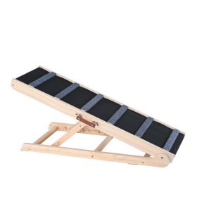 VEVOR Dog Ramp, Folding Pet Ramp for Bed, Adjustable Dog Ramp for Small, Large, Old Dogs & Cats, Wooden Pet Ramp with 41.3" Long Ramp VEVOR Dog Ramp, Folding Pet Ramp for Bed, Adjustable Dog Ramp for Small, Large, Old Dogs & Cats, Wooden Pet Ramp with 41.3" Long Ramp